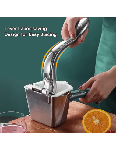 Exprimidor Manual SUCCFLY de Acero Inoxidable 550ml