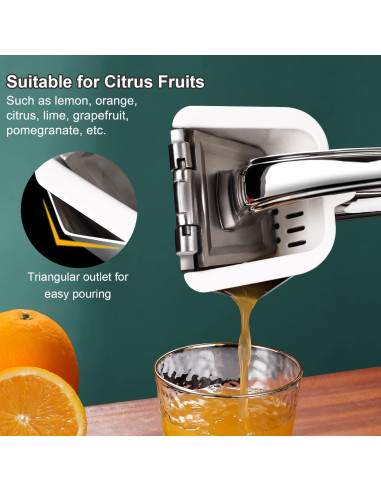 Exprimidor Manual SUCCFLY de Acero Inoxidable 550ml