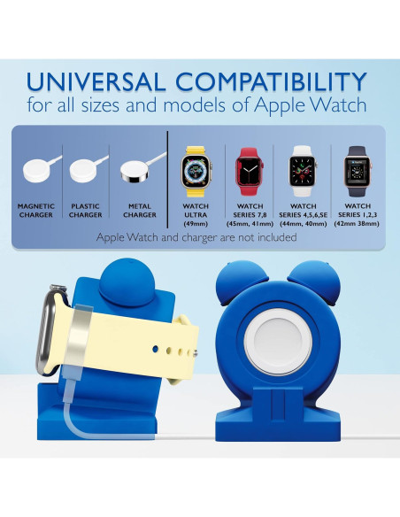 Soporte de Cargador para Apple Watch Vallexmall 49/45/42mm Soporte de Cargador para Apple Watch Vallexmall 49/45/42mm