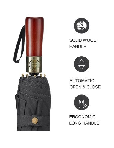 Paraguas de Golf G4Free Grande Plegable 137 cm Automático