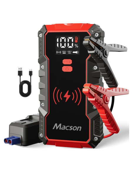 Arrancador de batería Macson M161A-016 3000A 12V 16000mAh Arrancador de batería Macson M161A-016 3000A 12V 16000mAh