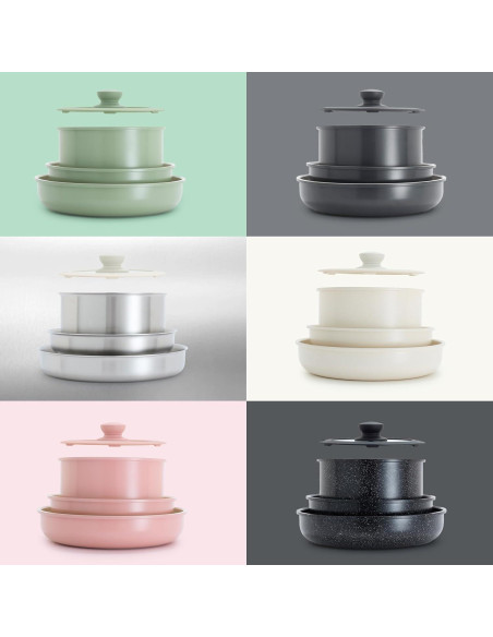 Juego de Utensilios de Cocina GreenLife Click 10 Piezas Juego de Utensilios de Cocina GreenLife Click 10 Piezas