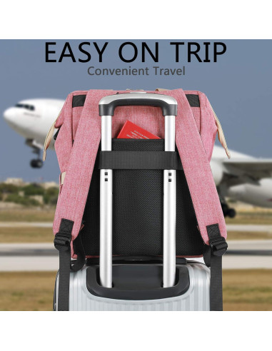 Mochila FALANKO Rosa 15.6" USB Acolchada Resistente Agua