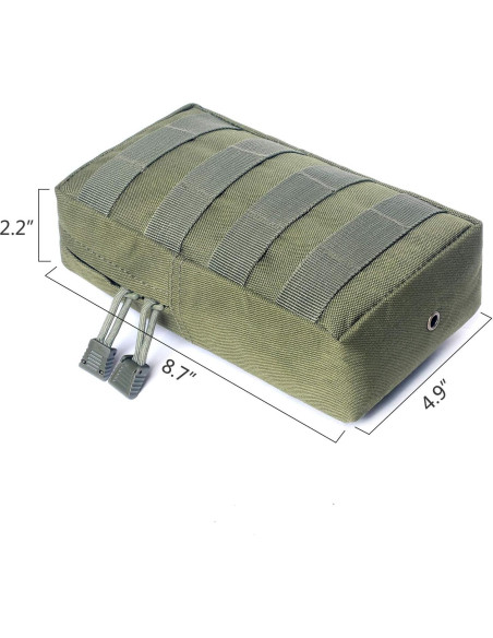 Bolsa Molle Táctica Tacticool 2 Pack Verde Ejército EDC Bolsa Molle Táctica Tacticool 2 Pack Verde Ejército EDC