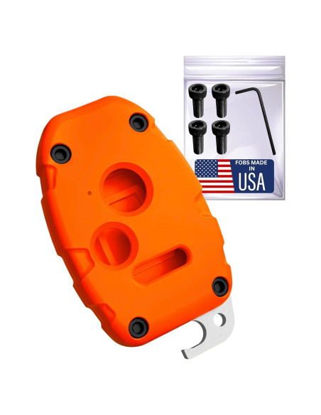 Funda de Llave Honda Dubbs HKF Naranja Brillante 3 Botones Funda de Llave Honda Dubbs HKF Naranja Brillante 3 Botones