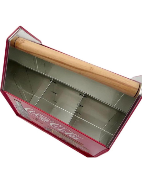 Caddy de Utensilios Coca Cola The Tin Box 17,78x12,7cm Rojo Caddy de Utensilios Coca Cola The Tin Box 17,78x12,7cm Rojo