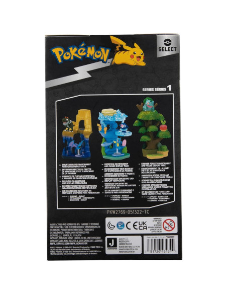 Conjunto de Exhibición Pokémon Select - Bosque con Figuras Conjunto de Exhibición Pokémon Select - Bosque con Figuras