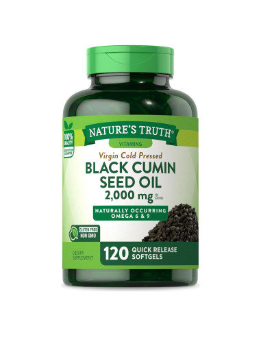 Aceite de Semilla de Comino Negro Nature's Truth 2000mg 120 Gelatinas
