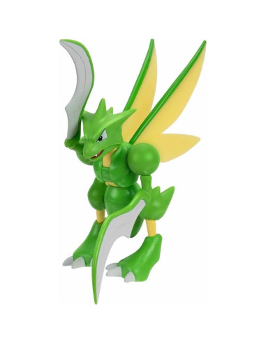 Figura de Batalla Pokémon Scyther 11.43 cm con brazos de corte