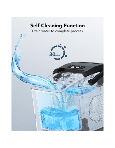 Máquina de Hielo Bebisuny 9 Cubos en 6 Minutos Portátil Máquina de Hielo Bebisuny 9 Cubos en 6 Minutos Portátil