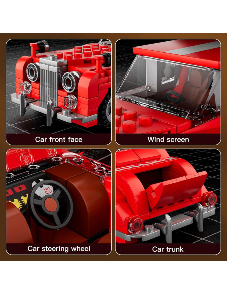 Mould King Coche Vintage 10145 433 Piezas Construcción Mould King Coche Vintage 10145 433 Piezas Construcción