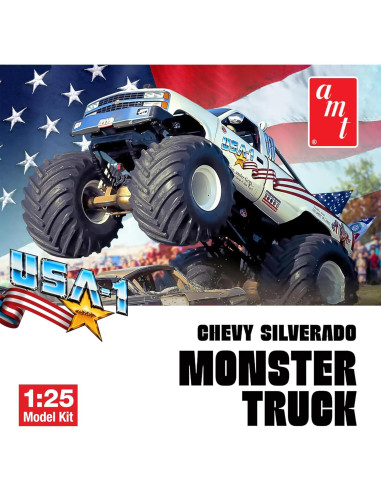 Kit Modelo AMT USA-1 Chevy Silverado 1:25 Monster Truck