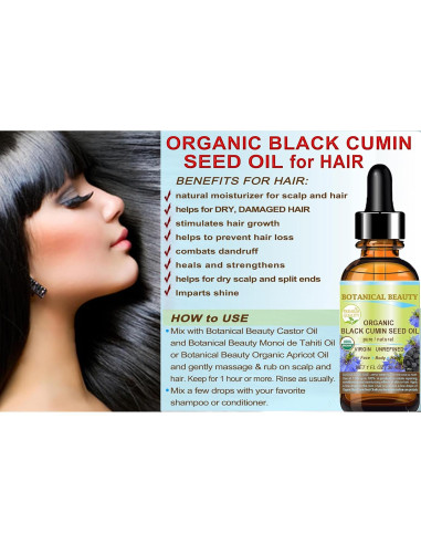Aceite de Semilla de Comino Negro Orgánico Botanical Beauty 15 ml