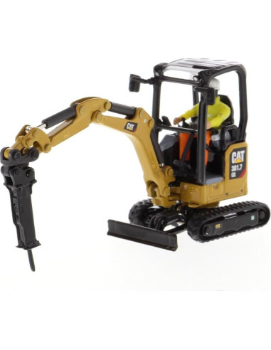Excavadora Hidráulica Mini Caterpillar 301.7 CR 1:50 Diecast Masters