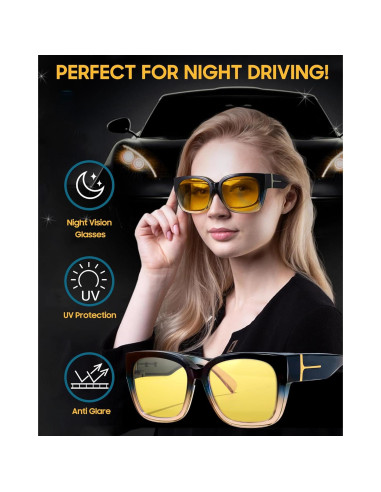 Gafas de Visión Nocturna IF7511 para Mujeres - Antideslumbrantes
