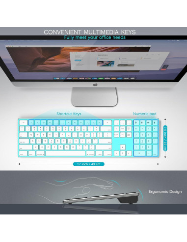 Teclado Inalámbrico JOYACCESS Bluetooth Multi-Dispositivo