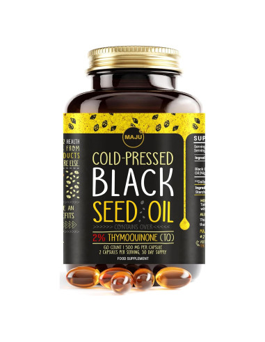 Cápsulas de Aceite de Semilla Negra Maju 60 Contenido 500mg