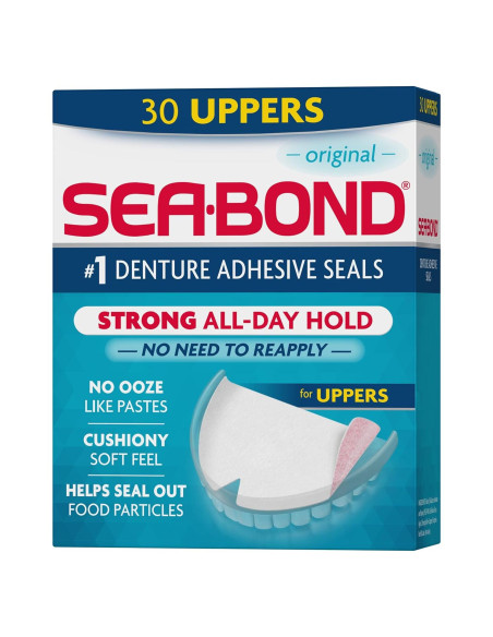 Sellos Adhesivos Dentaduras Sea Bond 30 Unidades Originales Sellos Adhesivos Dentaduras Sea Bond 30 Unidades Originales