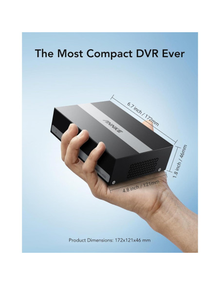 Grabador de Video Digital ANNKE 3K Lite 8 Canales 1TB eSSD Grabador de Video Digital ANNKE 3K Lite 8 Canales 1TB eSSD