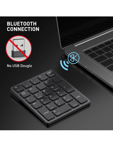 Teclado Numérico Bluetooth Havit Smart26 26 Teclas Negro