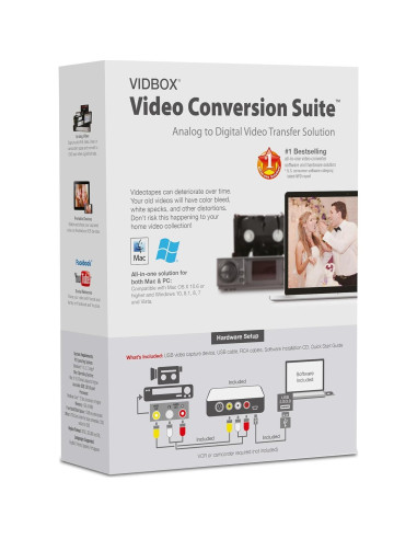 VIDBOX Suite de Conversión de Video USB para PC y Mac