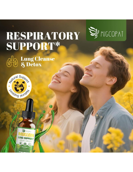 Gotas de Mullein 59 ml - Suplemento Herbal Respiratorio Natural Gotas de Mullein 59 ml - Suplemento Herbal Respiratorio Natural