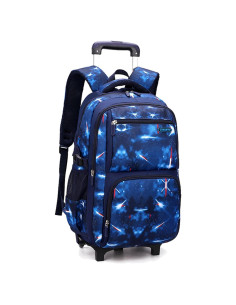 Mochila Rodante MITOWERMI Azul Espacio 2 Ruedas 17L