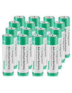 Baterías de Litio AA Enegitech 3000mAh 16 Paquete No Recargables