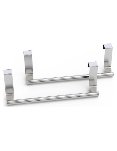 Soporte para Toallas MZURBIR Acero Inoxidable 22.86 cm 2 Pzas