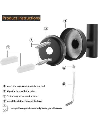 Soporte para Toalla de Mano Sotuai Acero Inoxidable Negro Mate