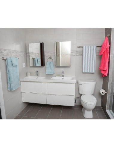 Juego de Hardware de Baño 5 Piezas Amazon Basics Níquel Satinado