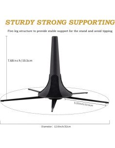 Soporte y Silenciador para Trompeta MOONBACK, Plegable y Ligero 2
