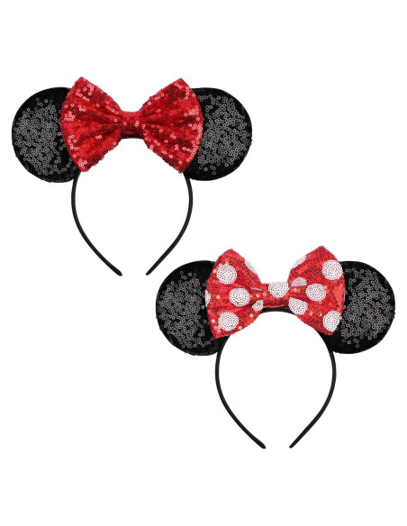 Diadema de Ratón FANYITY para Niñas y Mujeres - 2 Pcs Diadema de Ratón FANYITY para Niñas y Mujeres - 2 Pcs