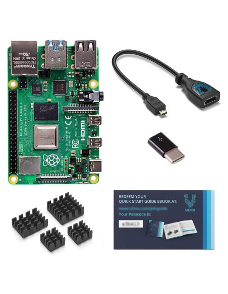 Kit Vilros Raspberry Pi 4 Modelo B 4GB RAM + Accesorios Kit Vilros Raspberry Pi 4 Modelo B 4GB RAM + Accesorios