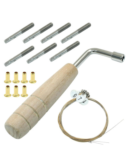 Kit de Cuerdas y Clavos para Arpa de Lira Zorfeter 7 Pcs Kit de Cuerdas y Clavos para Arpa de Lira Zorfeter 7 Pcs