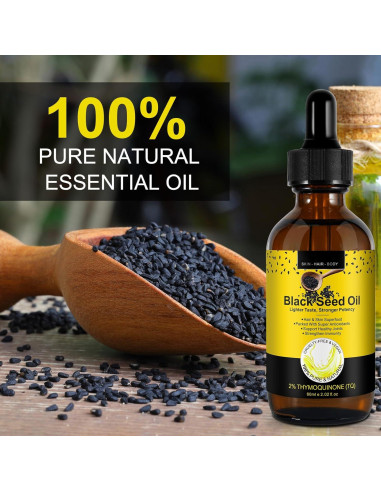 Aceite de Semilla Negra Orgánico Prensado en Frío 60ml - EQEIYICS