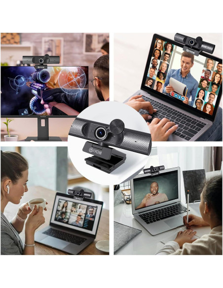 Cámara Web Oivom 1080P con Micrófono y Altavoz 3 en 1 Cámara Web Oivom 1080P con Micrófono y Altavoz 3 en 1