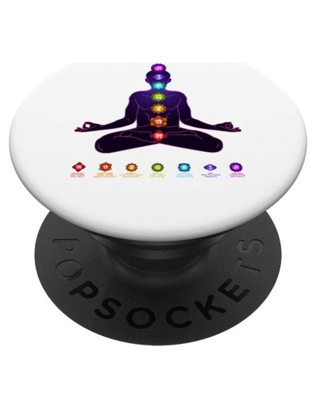 PopSockets PopGrip Chakra Negro Intercambiable 10.9x8.6 cm PopSockets PopGrip Chakra Negro Intercambiable 10.9x8.6 cm