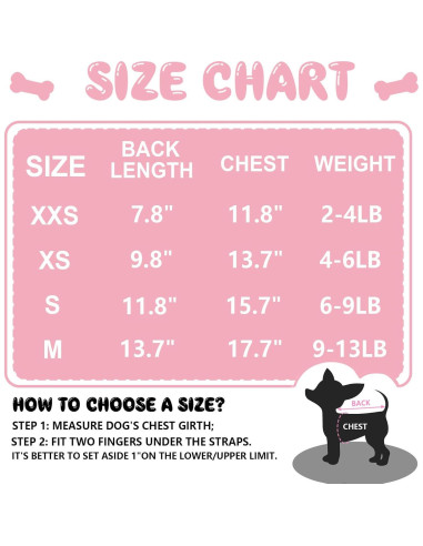 Conjunto 4 Ropa para Perros Friofmuy Rosa X-Small