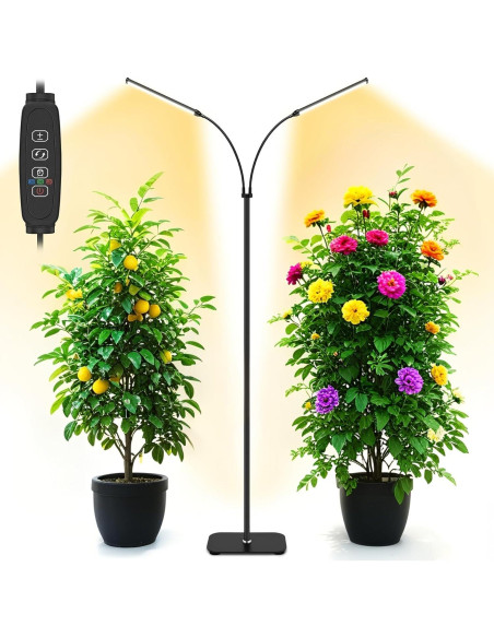 Lámpara de Crecimiento Vsoke Doble Cabeza 30W Espectro Completo Lámpara de Crecimiento Vsoke Doble Cabeza 30W Espectro Completo