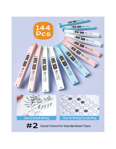 Set de Lápices Mecánicos Nicpro 25 Piezas 0.5 y 0.7 mm
