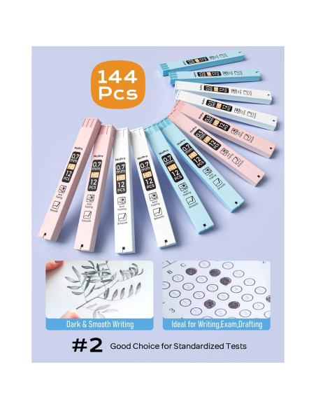 Set de Lápices Mecánicos Nicpro 25 Piezas 0.5 y 0.7 mm Set de Lápices Mecánicos Nicpro 25 Piezas 0.5 y 0.7 mm