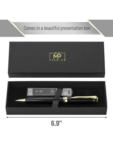 Lápiz Mecánico Mr. Pen de Metal 0.7mm Negro Premium