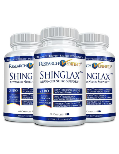 Suplemento Shinglax Research Verified - 60 Cápsulas x 3