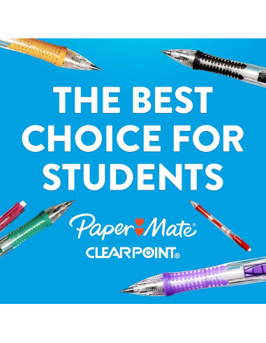 Lápices mecánicos Paper Mate Clearpoint 0.7mm, 10 unidades