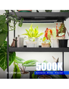 Barrina T5 Luz de Crecimiento LED 1 Pie 5000K 4 Paquetes 2