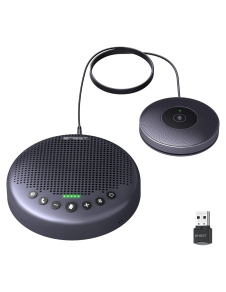 EMEET Altavoz Luna Plus con 9 Micrófonos 360 para 14 Personas EMEET Altavoz Luna Plus con 9 Micrófonos 360 para 14 Personas