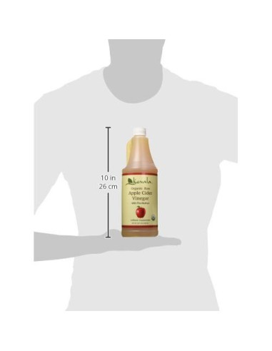 Vinagre de Sidra de Manzana Crudo Orgánico Kevala 1L - Con Madre, Kosher
