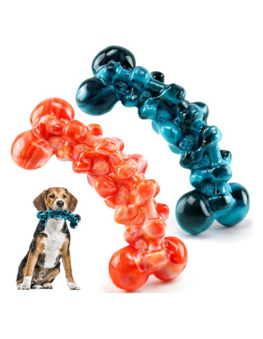Paquete de 2 Juguetes Indestructibles para Perros WOWBALA