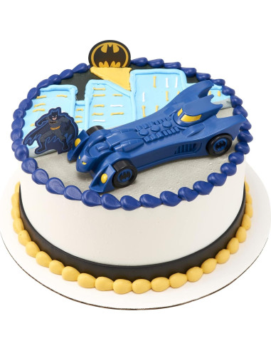 Adorno de Pastel DecoSet Batman En Acción - 3 Piezas